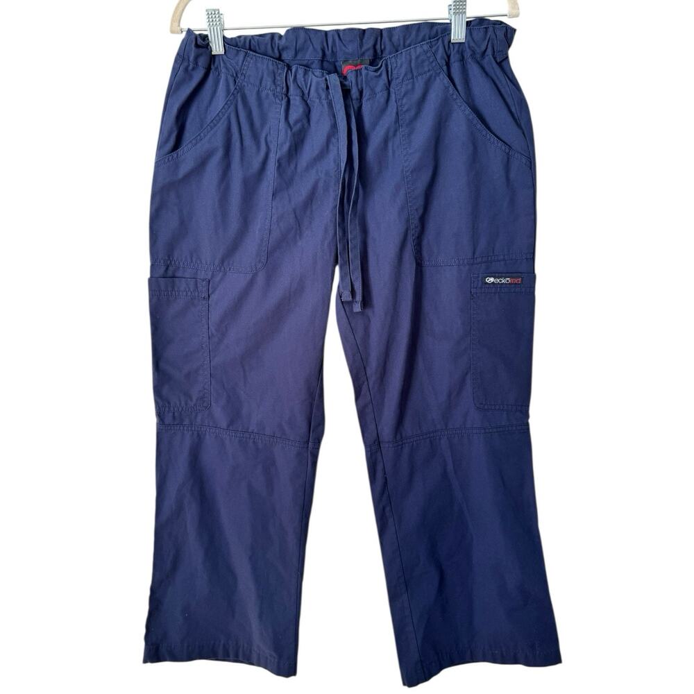 Ecko Navy Blue Scrub Pants Women’s Size Small Workwear Nursing Casual